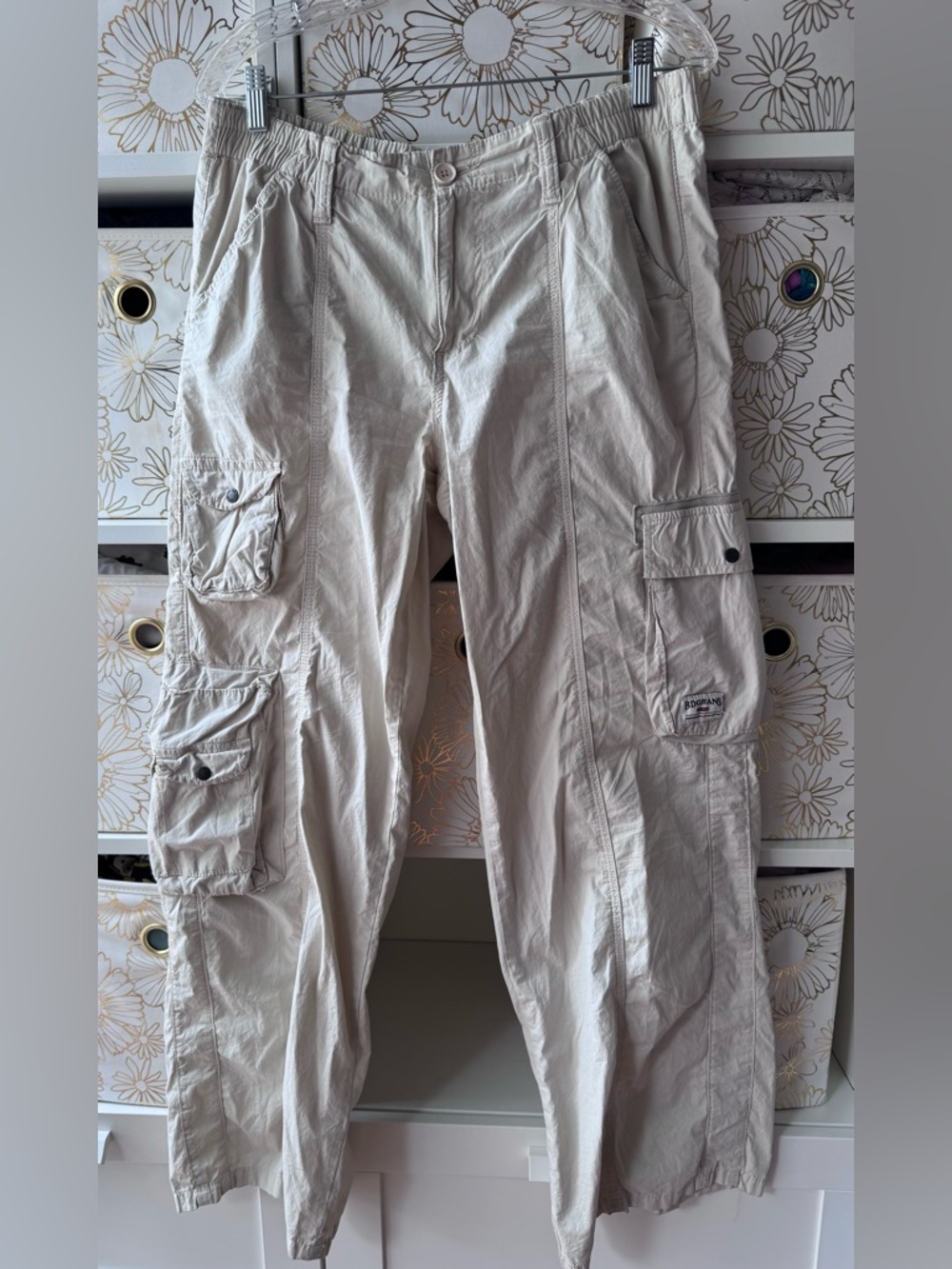BDG Beige Cargo Pants with Multiple Pockets